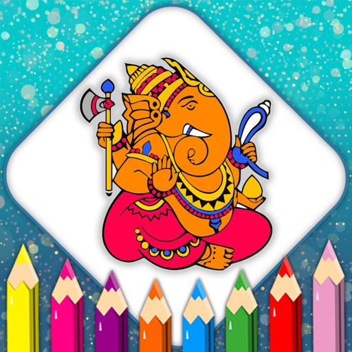 Pencil Color Sketch Of Ganesha - Desi Painters