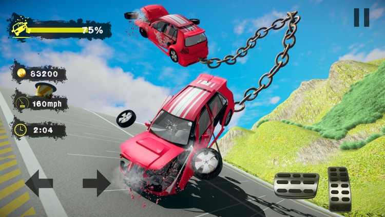 Chained Car Crash Beam Driving screenshot-4