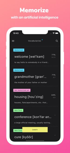 Memorize: Learn English Words(圖1)-速報App