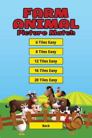 Farm Animal Picture Match - náhled