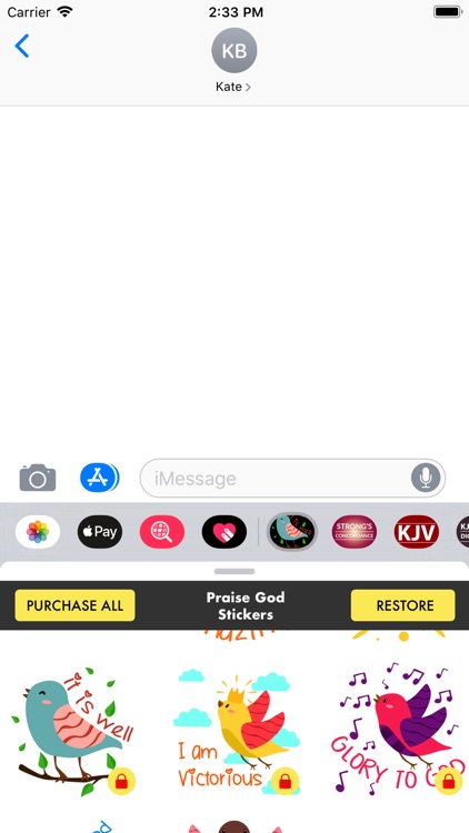 Praise God Stickers For Chat