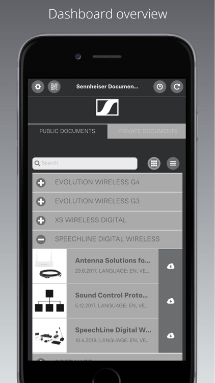 Sennheiser Documentation App