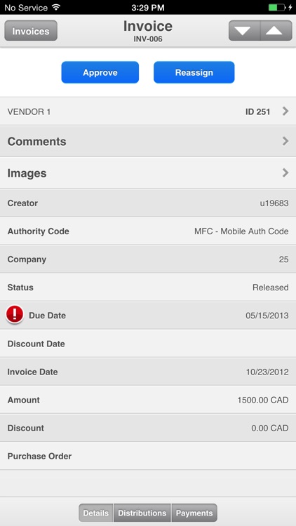 Infor Lawson Mobile Financials