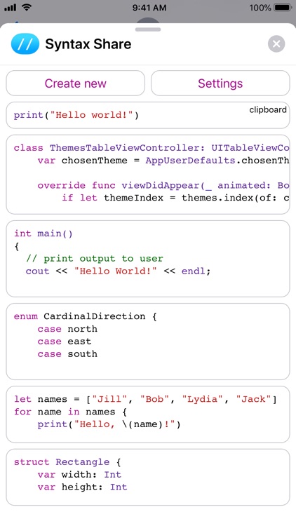 Syntax Share