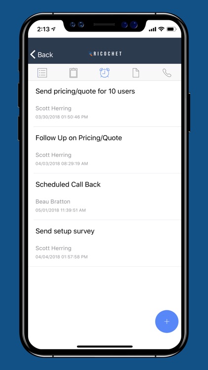 Ricochet360 Mobile CRM screenshot-3