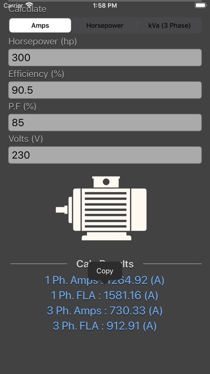 Electrical Motor Calculator screenshot-5
