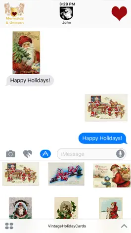 Game screenshot Vintage Holiday Cards hack