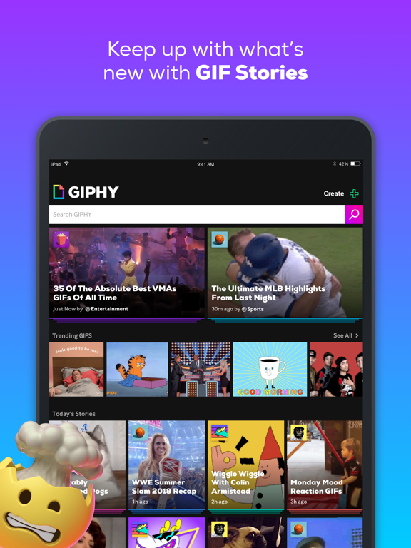 GIPHY. The GIF Search Engine for All the GIFs screenshot