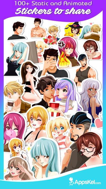 A Sexy Anime Emoji Stickers