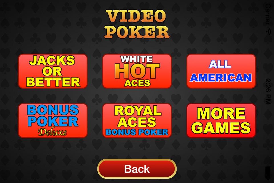 Allsorts Video Poker screenshot 4
