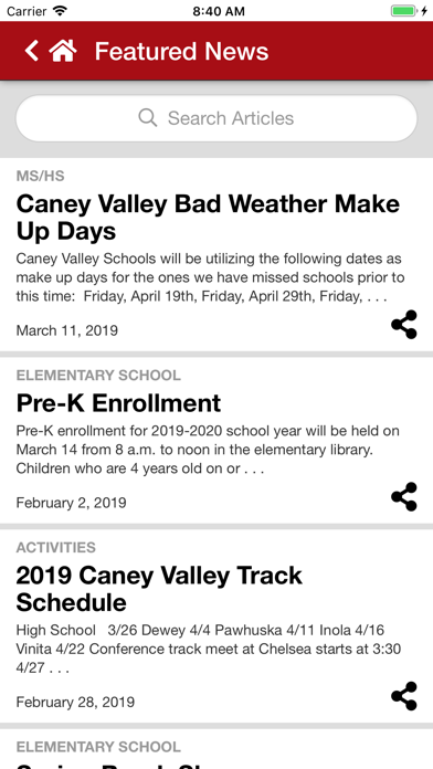 Caney Valley Schools screenshot 2