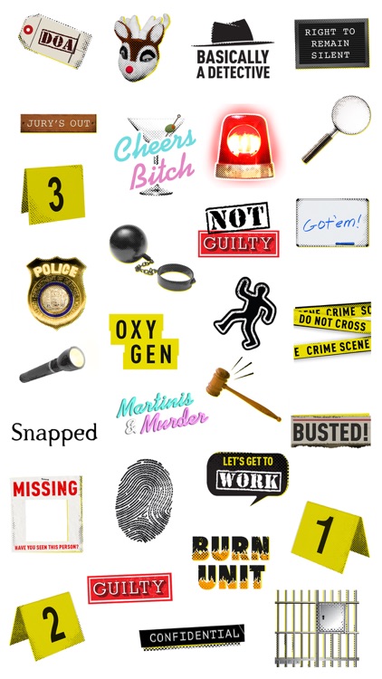 Oxygen Crime Stickers