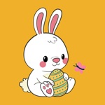 Cute Bunnies  Easter Stickers