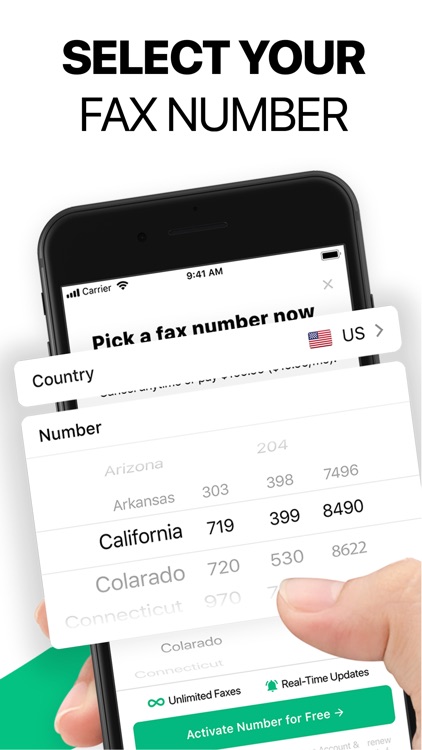 free fax number for iphone