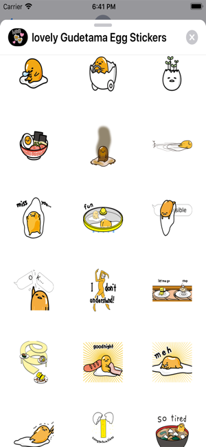 Lovely Gudetama Egg Stickers(圖1)-速報App