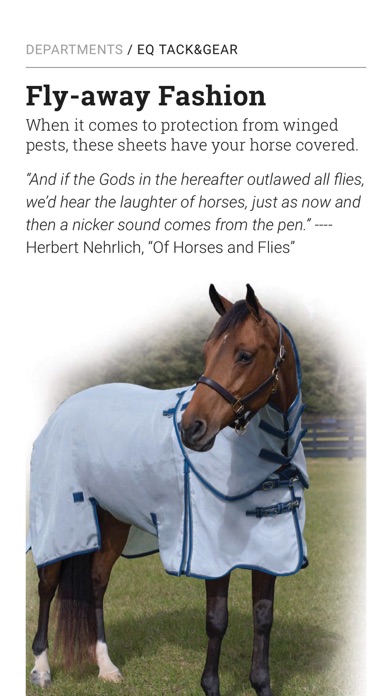 EQUUS Magazine screenshot 2