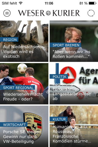 WESER-KURIER - Nachrichten screenshot 2