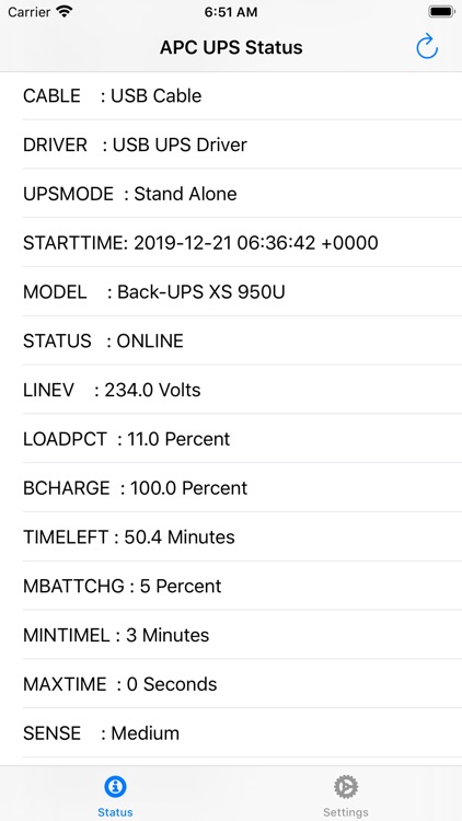 APC UPS Status