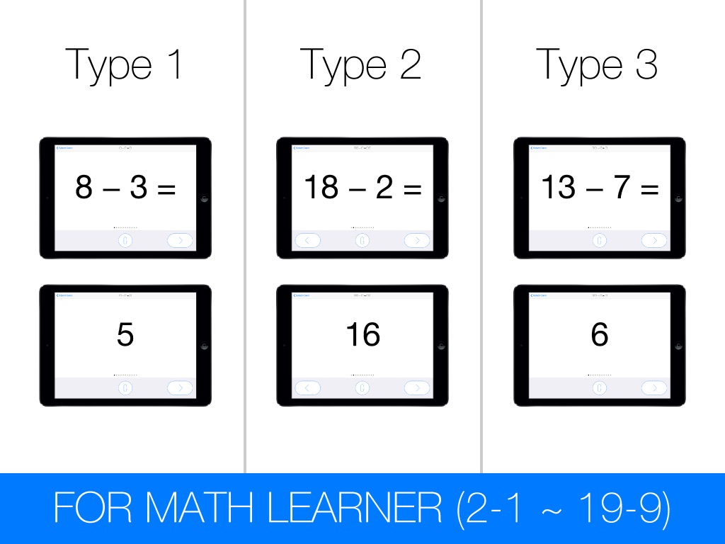 Pure Flashcards Subtraction screenshot 2