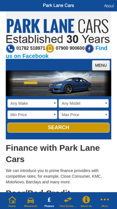 Park Lane Cars App screenshot 3