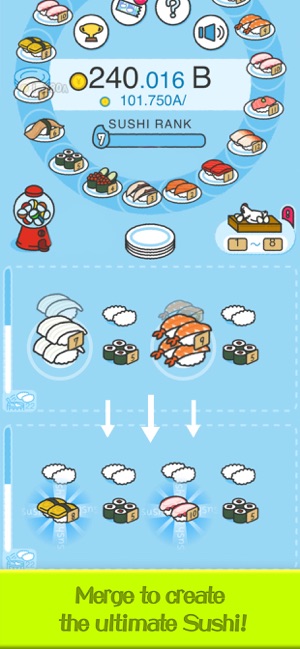 Merge Sushi - Best Idle Game(圖4)-速報App