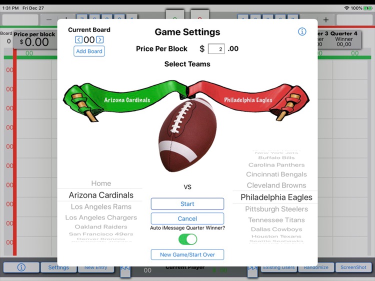 Super Bowl Blocks
