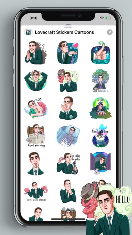 Lovecraft Stickers Cartoons