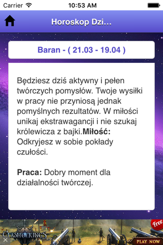 Horoskop Dzienny - náhled