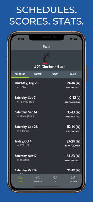 Cincinnati Football Schedules(圖1)-速報App