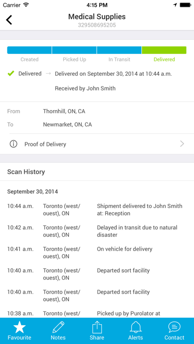 How to cancel & delete Purolator from iphone & ipad 2