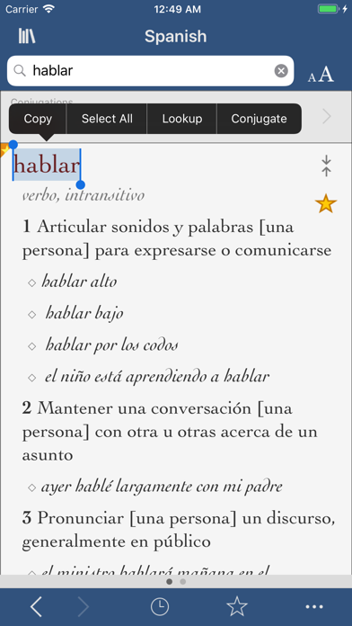 Vox Comprehensive Spanish Dictionary and Verbs Screenshot 1