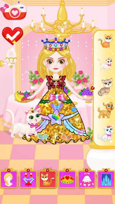 Princess Makeup Dress Design screenshot 2