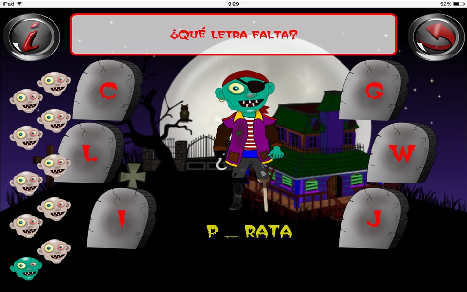 Halloween Zombie ABC Game Kids screenshot 4