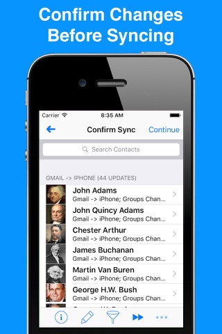 Contacts Sync Pro screenshot 2