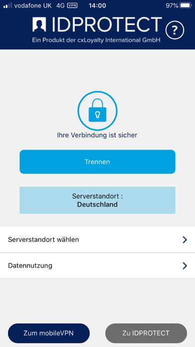 IDPROTECT mobileVPN screenshot 3