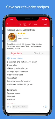Imágen 2 Gestor de recetas Paprika 3 iphone