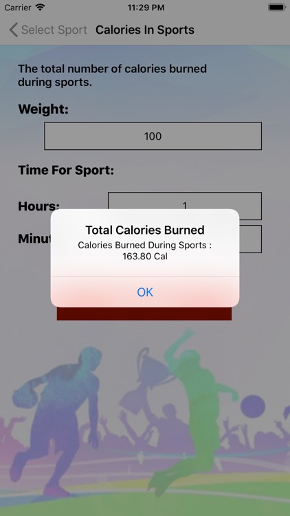 Calories In Sports screenshot-8