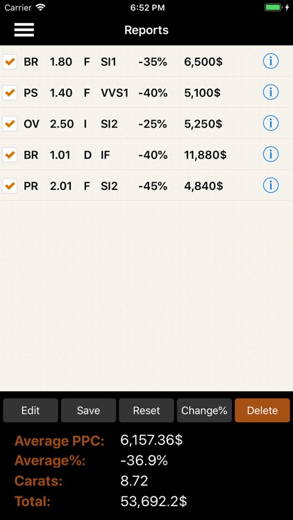 EZcalc Diamonds