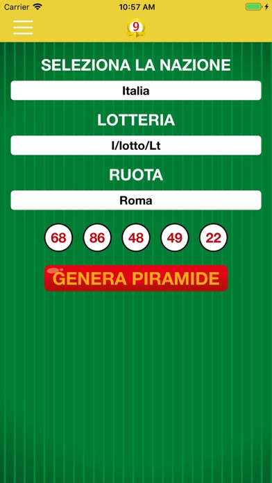 Lotto Piramidi screenshot 2