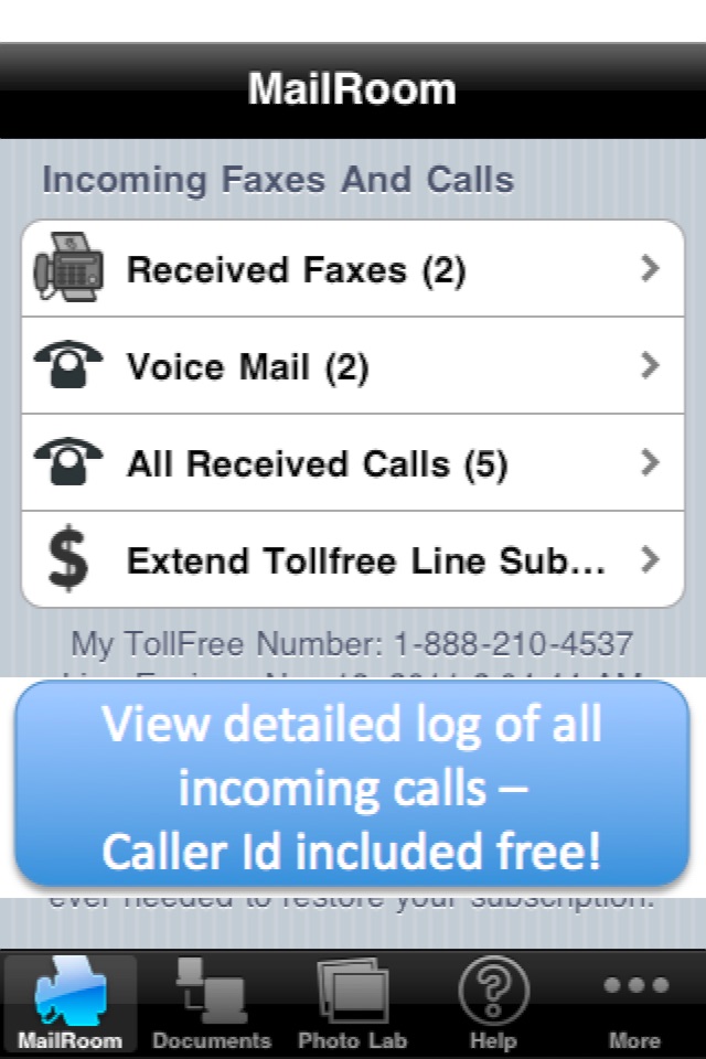 My Toll Free Number + Fax, VM screenshot 4