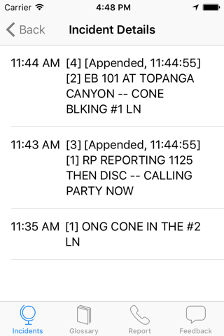 CHP Incidents screenshot 2