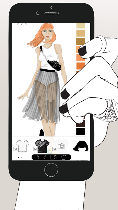 Prêt à Template - App for drawing fashion sketches Screenshot 1