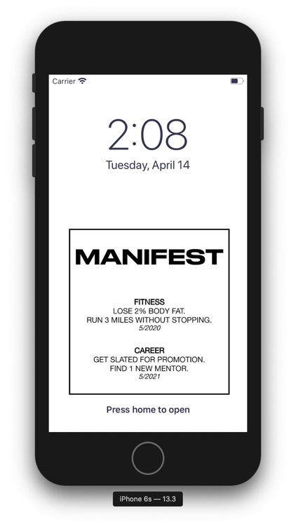 Manifest Life Planner