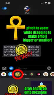 young pharaoh emoji pack! iphone screenshot 1