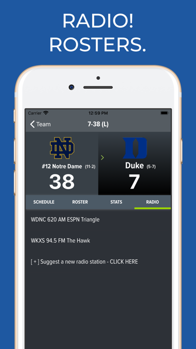 Duke Football Schedule screenshot 2