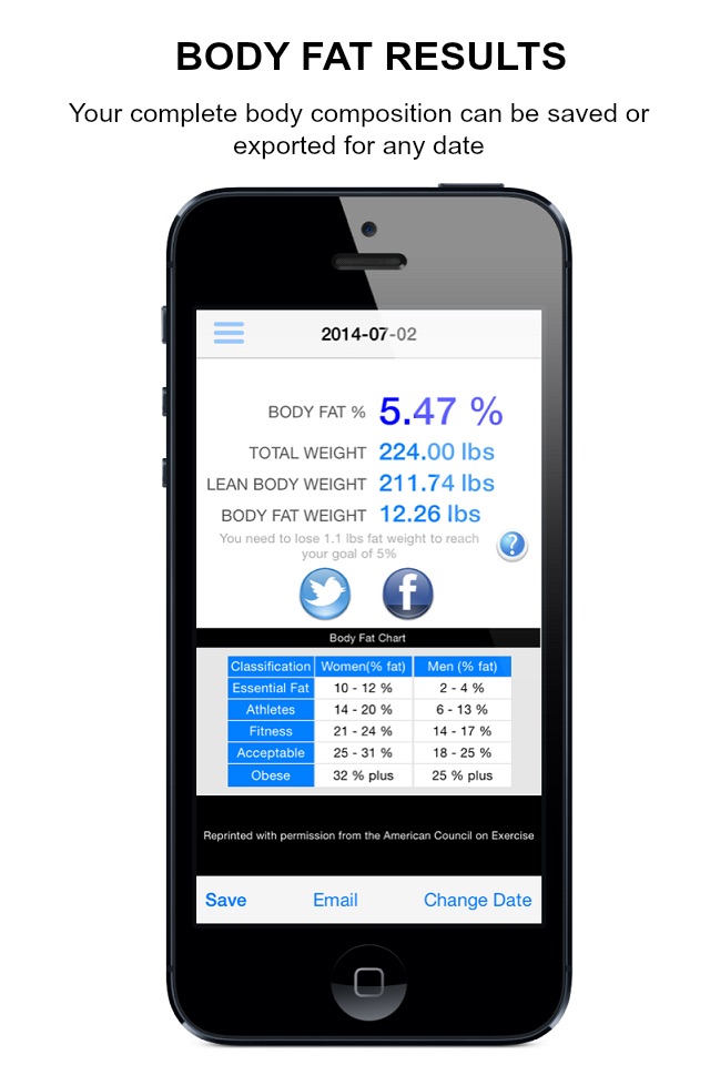 Body Tracker - body fat calc screenshot 2