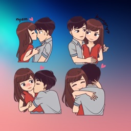 New Love Couple  Stickers HD