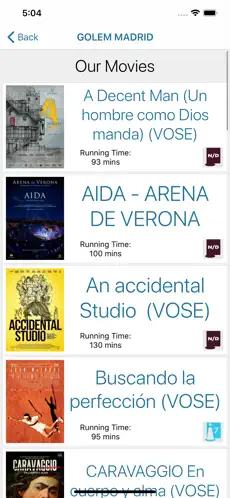 Captura 5 Cines Golem iphone