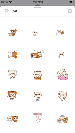 Lovey Cat Animated Stickers(圖4)-速報App