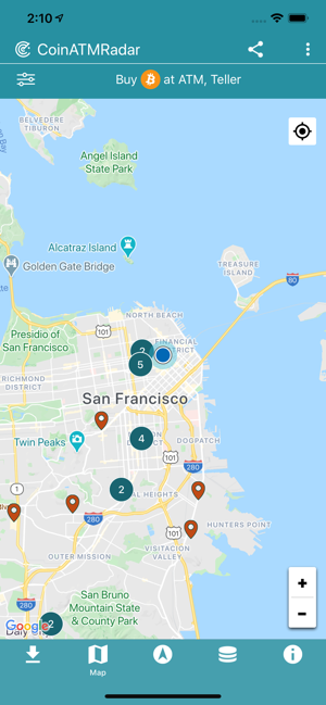 CoinATMRadar - Bitcoin ATM Map(圖2)-速報App